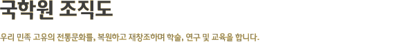 국학원 조직도